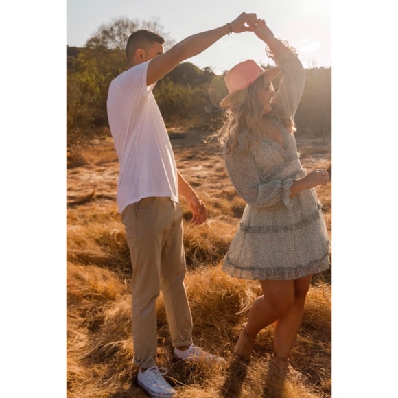 ASO Brittany Cartwright from Vanderpump Rules & TikTok Star Tinx Blue Mini Dress - Picture 16 of 17